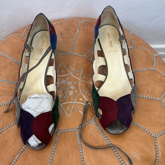 Miu miu suede kitten heel calzature Donna - Picture 2 of 8